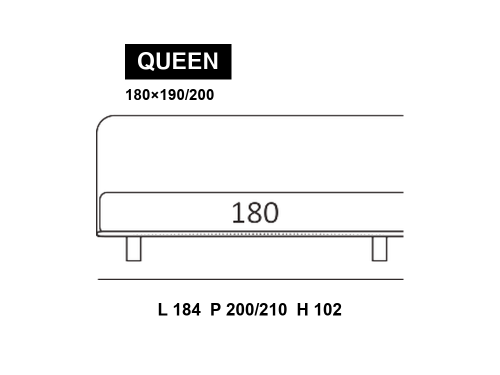 尺寸圖 Queen