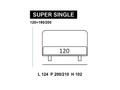 尺寸圖 Super Single
