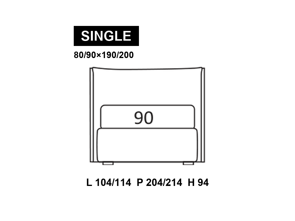 尺寸圖 Single