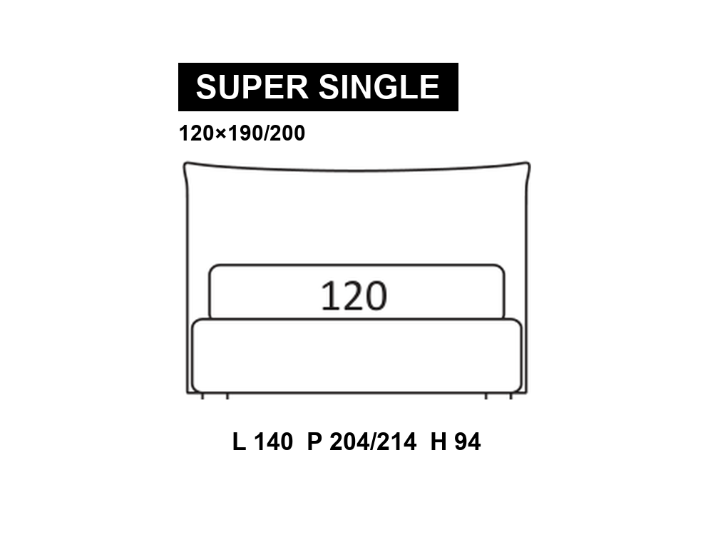 尺寸圖 Super Single