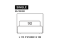 尺寸圖 Single