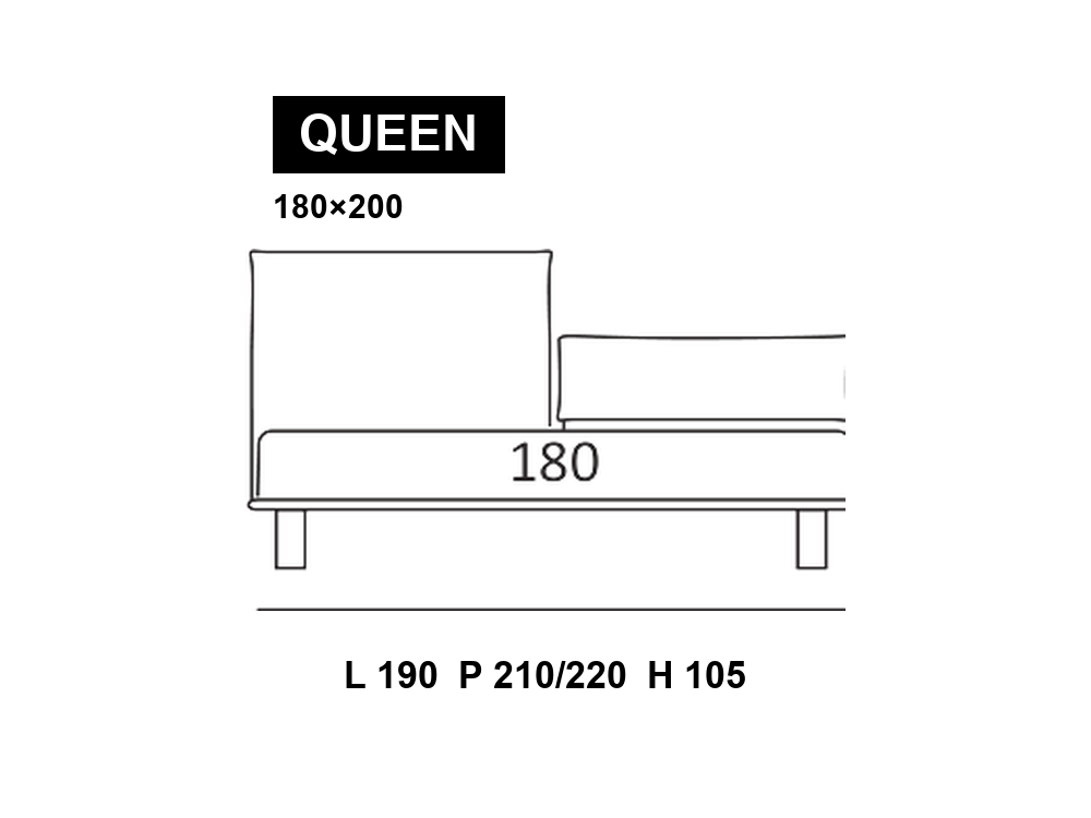 尺寸圖 Queen