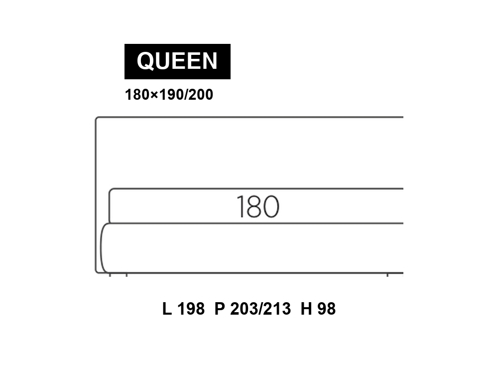 尺寸圖 Queen