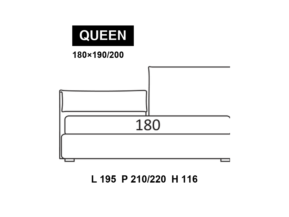 尺寸圖 Queen